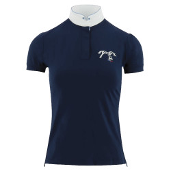 Polo da concorso Pénélope Madrid maniche corte Blu navy Polo da concorso Pénélope Madrid maniche corte Blu navy