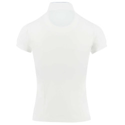 Polo da concorso Pénélope Madrid maniche corte Bianco Polo da concorso Pénélope Madrid maniche corte Bianco