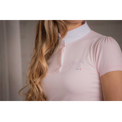 Polo da concorso Pénélope Madrid maniche corte Rosa Polo da concorso Pénélope Madrid maniche corte Rosa