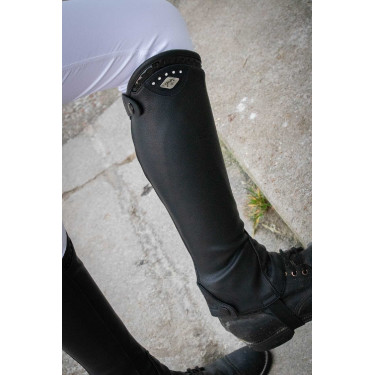 Mini chaps Pénélope Softy Nero