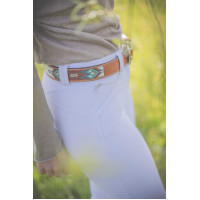 Cintura Pénélope Pearl Cognac / turchese Marrone