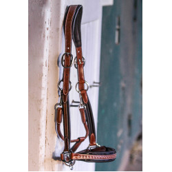 Capezzina in cuoio Pénélope Point Sellier Nocciola Marrone Capezzina in cuoio Pénélope Point Sellier Nocciola Marrone