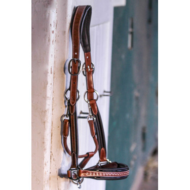 Capezzina in cuoio Pénélope Point Sellier Nocciola Marrone Capezzina in cuoio Pénélope Point Sellier Nocciola Marrone