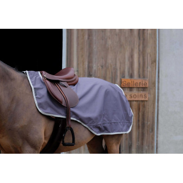 Coprireni Equithème Tyrex 1200D riciclato foderato in pile Talpa Marrone