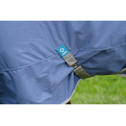 Coperta Equithème Tyrex 600D riciclata Blu navy