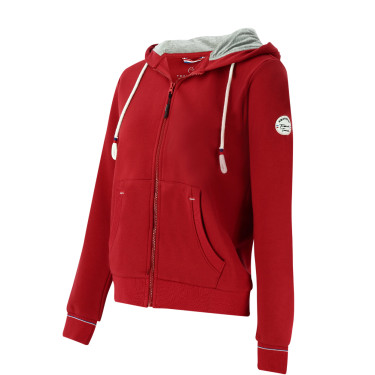 Felpa con zip Equithème Courtney Ciliegia Rosso Felpa con zip Equithème Courtney Ciliegia Rosso