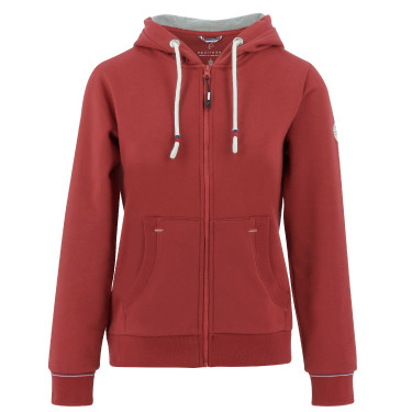 Felpa con zip Equithème Courtney Ciliegia Rosso Felpa con zip Equithème Courtney Ciliegia Rosso