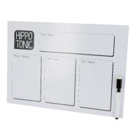 Targhetta per razione con pennarello Hippotonic Nessuna Bianco Targhetta per razione con pennarello Hippotonic Nessuna Bianco