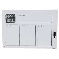 Targhetta per razione con pennarello Hippotonic Nessuna Bianco Targhetta per razione con pennarello Hippotonic Nessuna Bianco