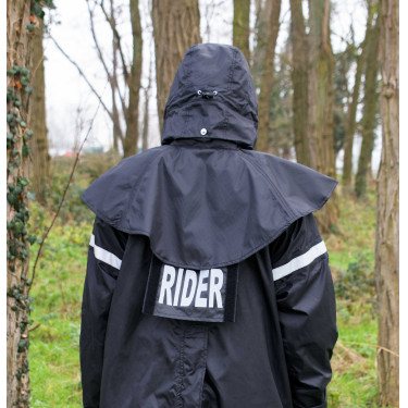Impermeabile Equithème RiderCoat Nero Impermeabile Equithème RiderCoat Nero
