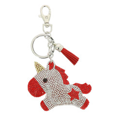 Portachiavi Equi-Kids Baby unicorno Stella Rosso