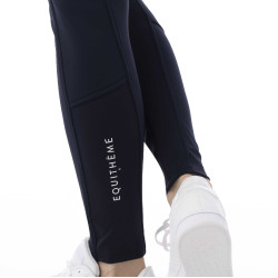 Pantaloni softshell Equitheme Kitzbuhl fondello in silicone Blu navy