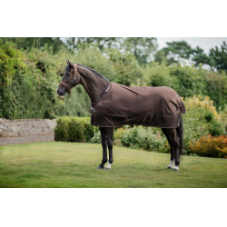 Coperta Bucas Irish Turnout 300 g con copricollo Espresso Marrone Coperta Bucas Irish Turnout 300 g con copricollo Espresso Marrone