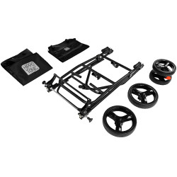 Carrello smontabile Hippotonic a 3 ruote Nero