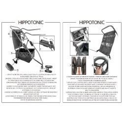 Carrello smontabile Hippotonic a 3 ruote Nero