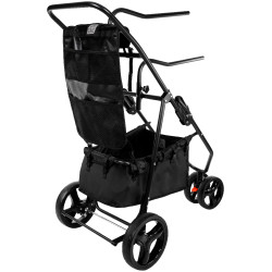 Carrello smontabile Hippotonic a 3 ruote Nero