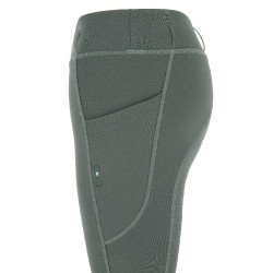 Leggings foderati in pile Riding World Volga Donna Grigio verde
