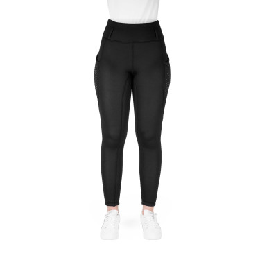 Leggings Equithème Neva donna Je t'aime Nero Leggings Equithème Neva donna Je t'aime Nero