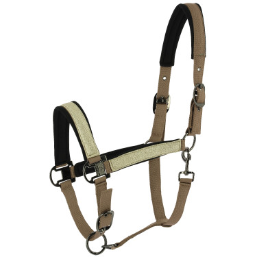 Capezzina Equithème Glowy Beige / dorato
