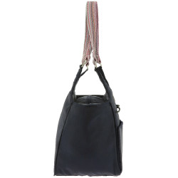 Borsa shopper Equithème Aztec Zip + elastico Marina Blu marino