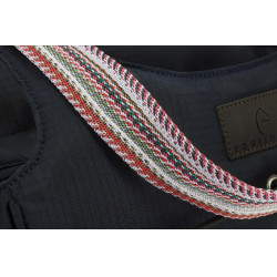 Borsa shopper Equithème Aztec Zip + elastico Marina Blu marino