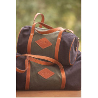 Borsa Pénélope Canvas Bowl Nero / rosa antico