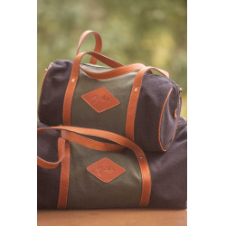 Borsa Pénélope Canvas Bowl Verde / nero