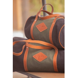 Borsa Pénélope Canvas Bowl Verde / nero