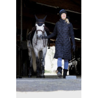 Giacca lunga trapuntata senza cuciture Je t’aime Equithème Navina donna Nero Giacca lunga trapuntata senza cuciture Je t’aime Equithème Navina donna Nero