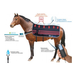 E.Ziback Pro copertura massaggiante vibrante e riscaldante per cavalli E.Ziback Pro copertura massaggiante vibrante e riscaldante per cavalli