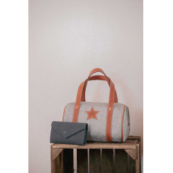 Borsa Pénélope Nina Bowl grigia piccola modello Grigio