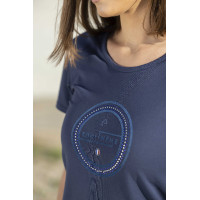 T-shirt Equithème Anna maniche corte Blu navy