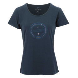 T-shirt Equithème Anna maniche corte Blu navy