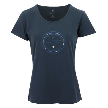 T-shirt Equithème Anna maniche corte Blu navy