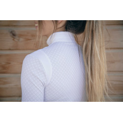 Polo da concorso Siviglia Pénélope maniche lunghe Bianco