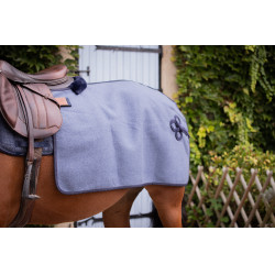 Coprireni Quarter Paddock Sports Wooltouch Blu mélange