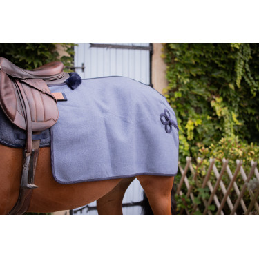 Coprireni Quarter Paddock Sports Wooltouch Blu mélange
