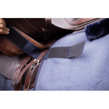 Coprireni Quarter Paddock Sports Wooltouch Blu mélange