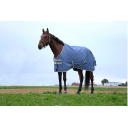 Coperta Equithème Tyrex 600D riciclata Blu navy