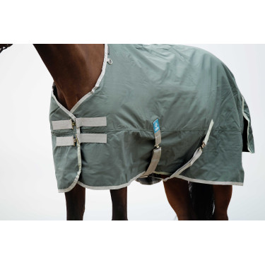 Coperta Equithème Tyrex 600D riciclata Verde Coperta Equithème Tyrex 600D riciclata Verde