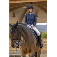 Polo Equithème Pekin maniche lunghe Blu navy