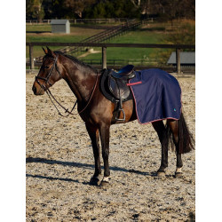 Coprireni quadrato Weatherbeeta foderato in pile Essentiel Marino / bordeaux Blu