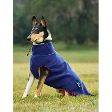 Coperta per cane Weatherbeeta in pile ComFiTec Marino / bordeaux Blu