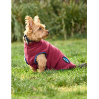 Coperta per cane Weatherbeeta in pile ComFiTec Blu navy / rosso