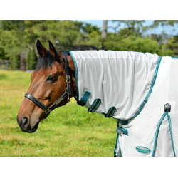 Coperta anti-mosche Weatherbeeta Combo ComFiTec Zephyr Argento / verde petrolio / stone Coperta anti-mosche Weatherbeeta Combo ComFiTec Zephyr Argento / verde petrolio / stone