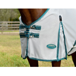 Coperta anti-mosche Weatherbeeta Combo ComFiTec Zephyr Argento / verde petrolio / stone Coperta anti-mosche Weatherbeeta Combo ComFiTec Zephyr Argento / verde petrolio / stone