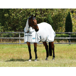 Coperta anti-mosche Combo Weatherbeeta ComFiTec Essential Bianco / grigio / blu vivace