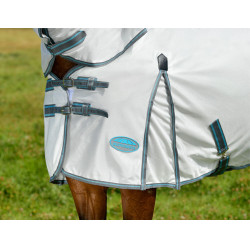 Coperta anti-mosche Combo Weatherbeeta ComFiTec Essential Bianco / grigio / blu vivace