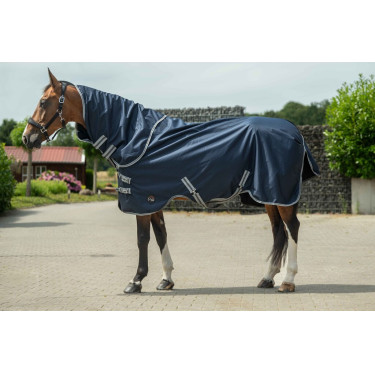 Coperta da esterno Therma Pro HKM Collo staccabile Blu scuro Coperta da esterno Therma Pro HKM Collo staccabile Blu scuro