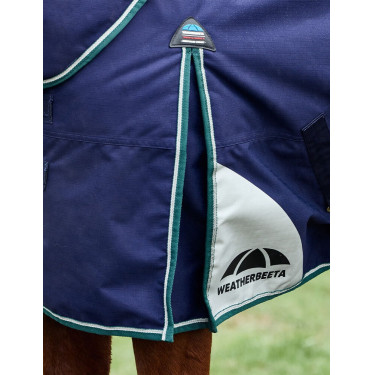 Coperta Weatherbeeta ComFiTec Dynamic Turnout 220g con collo staccabile Blu marino / verde foresta Coperta Weatherbeeta ComFiTec Dynamic Turnout 220g con collo staccabile Blu marino / verde foresta